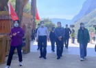 临汾市文旅局李孔森一行莅临八泉峡景区对疫情防控和旅游安全进行交叉检查